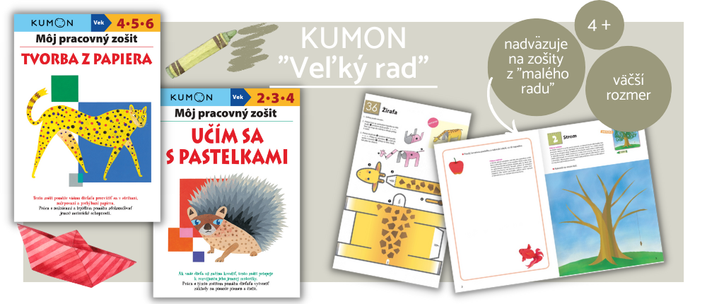 KUMON Veľký rad pracovných zošitov