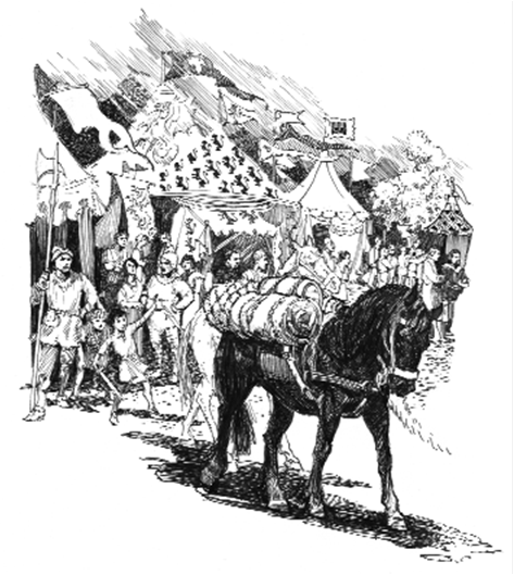 Ilustrácia z knihy Rtier siedmich kráľovstiev 3