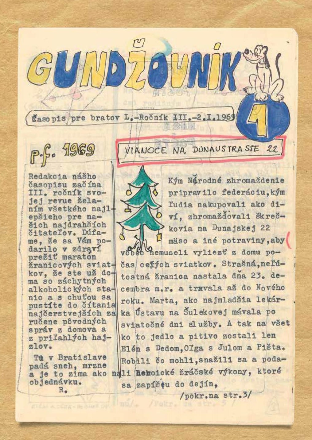 Gundžovníky - Vianoce 1969